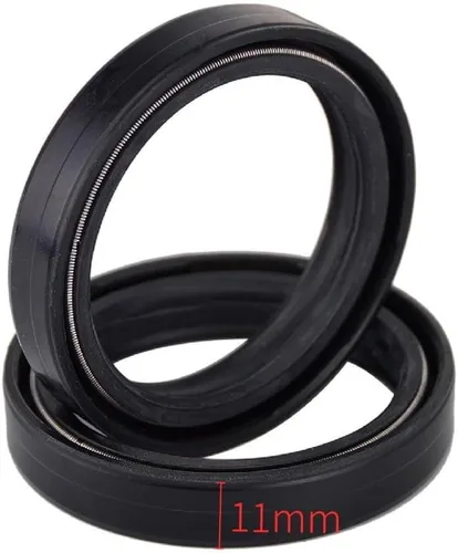 Miniatura 5 de 50x63x11 Front Fork Suspension Damper Oil Seal Dust Cover For BENELLI TRK502 TRK 502 2016 BN601 BN 601 TORNADO TRE RS 900 (Color : 2pcs Dust Cover)