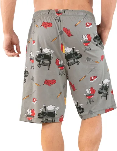 Miniatura 26 de Lazy One - Pantalones cortos de pijama para hombre, ropa de dormir