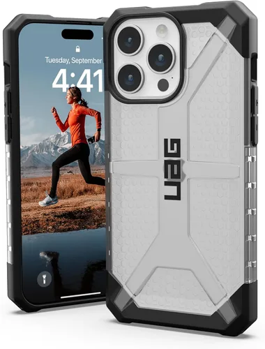 Miniatura 10 de URBAN ARMOR GEAR UAG [versión actualizada] Funda compatible con iPhone 15 Pro Max de 6.7 pulgadas, color ceniza de plasma, resistente, transparente