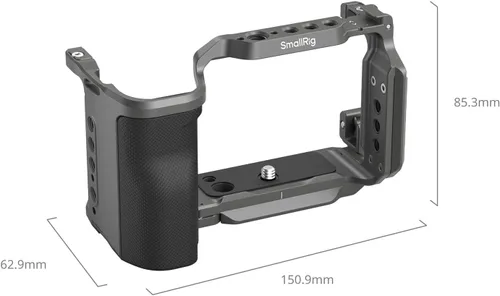 Miniatura 3 de SMALLRIG ZV-E10 II HawkLock Kit de jaula de liberación rápida para Sony ZV-E10 II con abrazadera de cable para HDMI, mango de silicona ergonómico