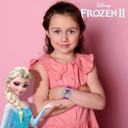 Miniatura 4 de Accutime - Reloj de pulsera de cuarzo digital de Frozen, con pantalla LCD y correa, regalos geniales de Disney, recuerdos de fiesta para infantes