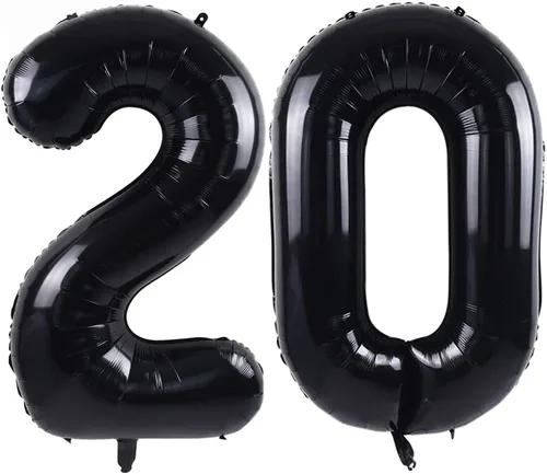 Miniatura 41 de TONIFUL Globos grandes de helio de letras B negras grandes de 40 pulgadas, globos de aluminio Mylar para decoración de suministros de fiesta