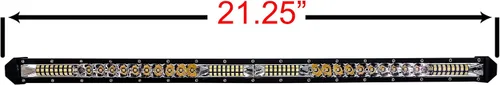 Miniatura 3 de Mini barra de luz LED Osram de alta salida ultra delgada de la serie M (20 pulgadas, ámbar y blanco LED)