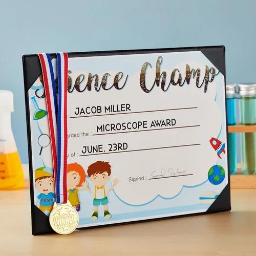 Miniatura 3 de Juvale Medallas de oro para premios y trofeos – 1.5 pulgadas de diámetro, cinta de 15.3 pulgadas, paquete de 24 – Medallas de oro para niños