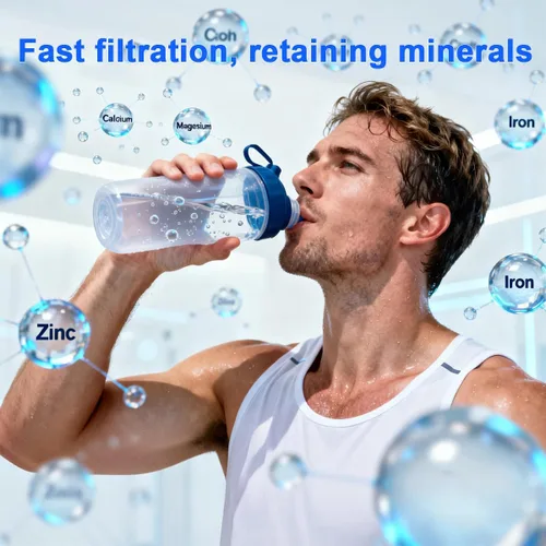 Miniatura 11 de Ecoviva Filtro de agua debajo del fregadero de ultrafiltración de 0.01μm, sistema de filtración de agua sin tanque 800GPD de 4 etapas, diseño