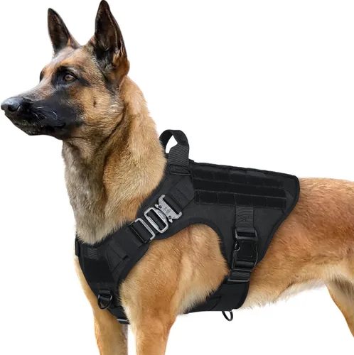 Miniatura 59 de rabbitgoo - Arnés táctico para perros pequeños, arnés resistente para mascotas con asa, chaleco de servicio sin tirones para razas pequeñas, chaleco