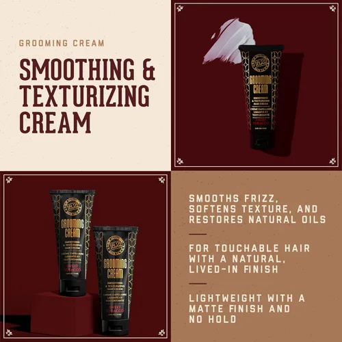 Miniatura 2 de 18.21 Man Made - Crema suavizante y texturizadora del cabello para hombres – Control de encrespamiento, peinado ligero con agarre suave y acabado