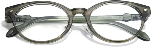 IGnaef Gafas de bloqueo de luz azul para mujer, marco ovalado, gafas de luz azul para juegos, computadora, pantalla BL6216 C04 verdoso