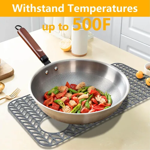 Miniatura 5 de Protectores de Fregadero para Fregadero de Cocina 12"13"16"18"19"24"26"28"29"30", Tapetes protectores de silicona para fregadero de cocina