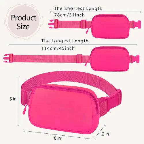 Miniatura 52 de Riñonera cruzada para mujeres y hombres, bolsa para cinturón para senderismo con correa ajustable, riñonera para correr, entrenamiento, deportes