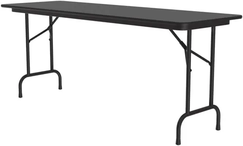 Miniatura 19 de Correll - Mesa plegable de utilidad resistente, parte superior de melamina, fabricada en Estados Unidos, delantal de acero fuerte, 24 x 60 pulgadas