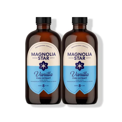 Magnolia-Star Extracto de Vainilla Pura, 16 oz., Hecho de Granos de Bourbon de Madagascar Seleccionados a Mano, Sin OMG y Sin Gluten Vainilla para