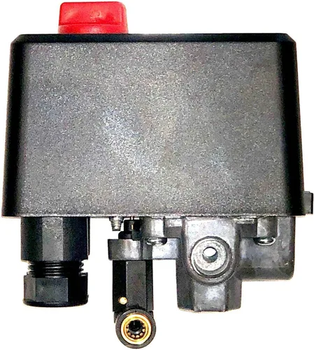 Miniatura 4 de Lefoo Interruptor de presión universal del compresor de aire 4 puertos w/perilla encendido/apagado 95-125PSI 26AMP
