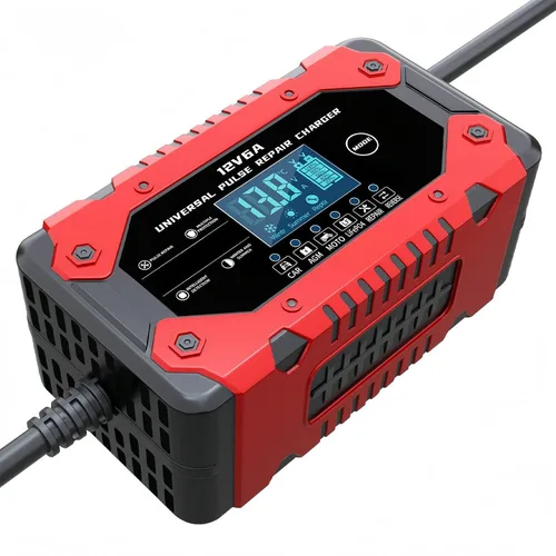 Miniatura 8 de Cargador de Batería 6-Amp 12V Cargador de Batería Inteligente Automático de Goteo, Mantenedor de Batería Desulfador con Compensación de Temperatura