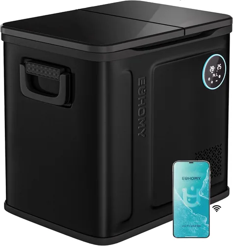 Miniatura 9 de EUHOMY Refrigerador de 12 voltios, enfriador eléctrico de 37QT de doble zona con control por aplicación, refrigerador para automóvil con 12/24V DC