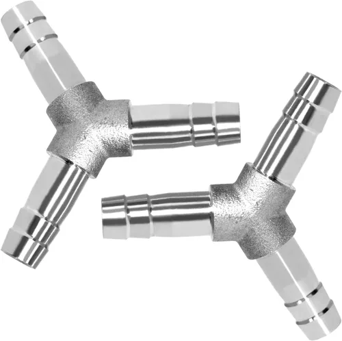 Miniatura 4 de Beduan Acero inoxidable 1" manguera Barb 3 vías Y en forma de Unión Home Brew Fitting