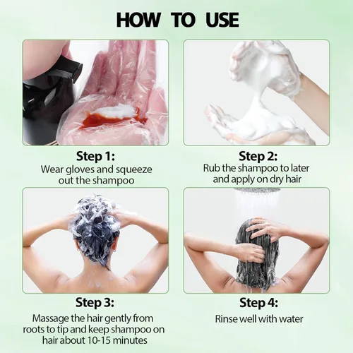 Miniatura 8 de Champú para teñir el cabello Farndu, cobertura de canas Seimi, permanente, instantáneo, 3 en 1, para mujeres y hombres, color de cabello castaño