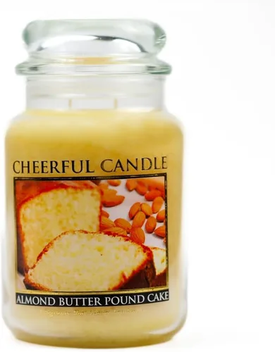 Miniatura 8 de A Cheerful Giver - Vela en tarro de vidrio perfumada con sabor a pastel de mantequilla de almendra (16 onzas) con tapa y fragancia fiel a la vida