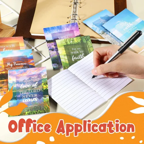 Miniatura 5 de Paquete de 50 cuadernos cristianos, diarios de oración, diario bíblico de bolsillo pequeño, diario de gratitud para mujeres y hombres, cuadernos
