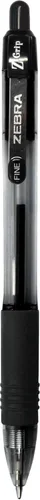 Miniatura 2 de Zebra Pen Z-Grip - Bolígrafo retráctil de punta fina, 0.7mm, tinta negra, paquete de 30 unidades Negro D