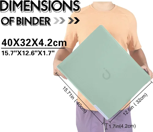 Miniatura 2 de D DACCKIT Carpeta Toploader con capacidad para 288 cargadores superiores, carpeta con 9 bolsillos superiores para tarjeteros rígidos de 3 x 4