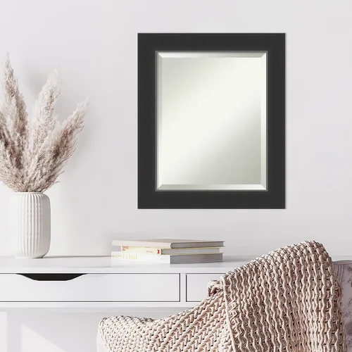 Miniatura 6 de Amanti Art Espejo de pared, espejo con marco de madera negra Corvino para decoración de pared o para usar como espejo de baño para sobre