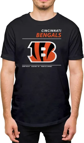 Miniatura 26 de Hybrid Sports NFL - Team Logo and Stats - Adult Unisex Short Sleeve Fan T-Shirt for Men and Women - Officially Licensed rojo