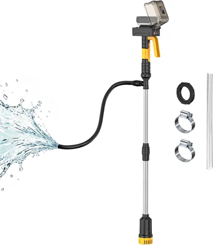 Miniatura 10 de Ecarke Bomba de transferencia de agua inalámbrica sin escobillas de 840 GPH compatible con Makita de 18 V (solo herramienta), apagado automático