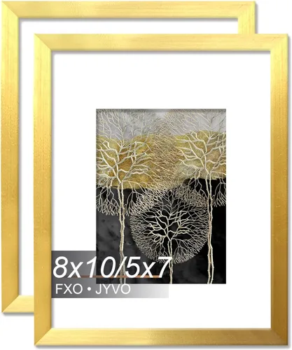 Miniatura 153 de Fxojyvo Marco de Fotos de 4x6, Muestra Foto de 3.5x5 con Paspartú o 4 x 6 Sin Paspartú, Liviano y de Alta Transparencia Marco de 4 por 6 para Pared