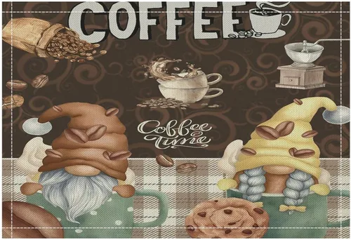 Miniatura 18 de Juego de 4 manteles individuales con estampado de cocina de chef, restaurante, cocina, acuarela, manteles individuales de tela lavable para mesa