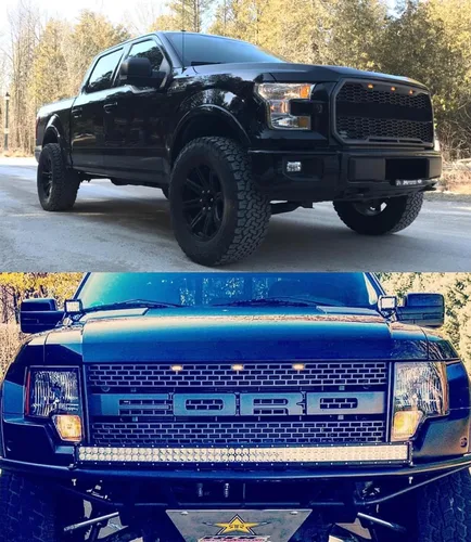 Miniatura 8 de iJDMTOY 75-123-ámbar ahumado 3 piezas de lente ahumada oscura ámbar Kit de luz de conducción para Ford Raptor 2010-14 y 2017 en adelante
