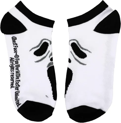 Miniatura 6 de Bioworld Scream Ghostface - Calcetines tobilleros para mujer (5 unidades), Multi colorido
