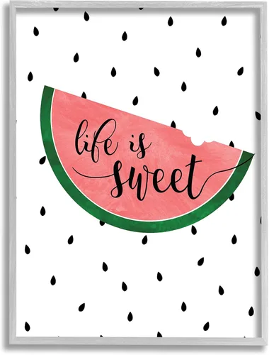 Miniatura 7 de Stupell Industries Placa de pared Life is Sweet Sandía, 10 x 15 pulgadas, diseño de la artista Anna Quach Stupell Industries 10 x 15 Inches