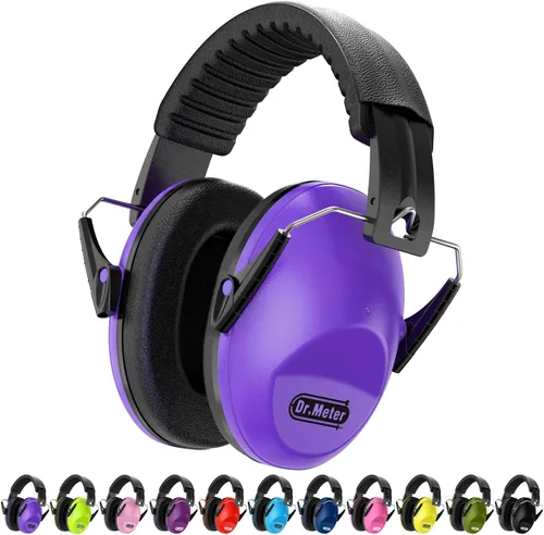 Miniatura 25 de Orejeras con cancelación de ruido del Dr.meter: auriculares con cancelación de ruido SNR27.4 con diadema ajustable, orejeras con protección auditiva