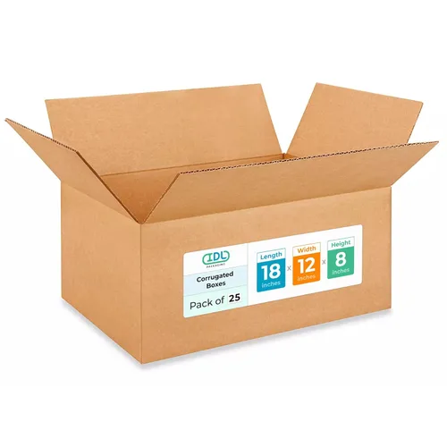 Miniatura 277 de IDL Packaging Paquete de 5 cajas de envío altas de 8 x 8 x 48 pulgadas, extra resistentes de 200 libras frente a caja regular, cajas de mudanza