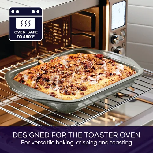 Miniatura 3 de Circulon Total Bakeware - Juego de horno tostador antiadherente y sartén personal para pizza, 4 piezas
