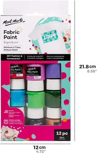 Miniatura 6 de Mont Marte Signature - Pintura para tela, 12 unidades x 0.7 oz (0.7 fl oz), apto para bricolaje y artículos para el hogar