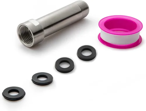 Miniatura 8 de OFFO Brazo de extensión de cabezal de ducha, extensión de brazo de ducha, extensor de cabezal de ducha hecho de acero inoxidable 304, extensión
