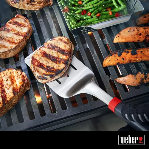 Miniatura 2 de Weber 6318 Espátula para Parrilla, Negro, 15.8 in*1.6 in*3.6 in