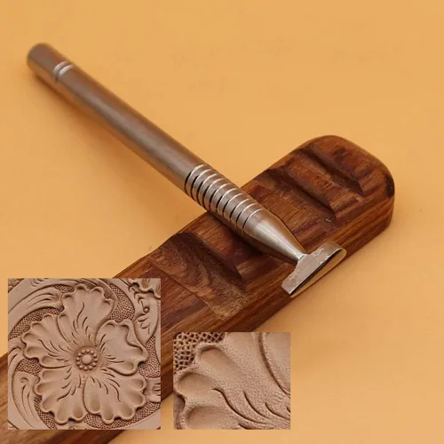 Miniatura 6 de Herramienta de estampado de cuero de acero inoxidable 304, herramientas profesionales de sello para tallar punzón de cuero, bricolaje LeatherCrafts