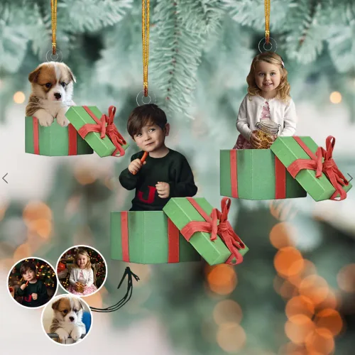 Miniatura 18 de Nazenti Adorno de Navidad personalizado para árbol de pareja, adornos de fotos, bonito diseño