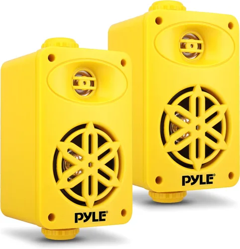 Miniatura 11 de Pyle USA - Par de altavoces para interiores y exteriores, sistema de altavoces de rango completo de 2 vías de 300 W, doble impermeable, 4 pulgadas
