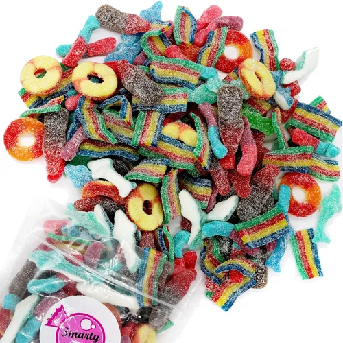 Miniatura 2 de Smarty Stop Gomitas surtidas de mezcla agria (1 libra (paquete de 1))
