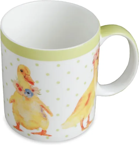 Miniatura 24 de Maison d' Hermine Taza de café con asas, tazas de porcelana fina de hueso, paquete de dos tazas de té para bebidas calientes, capuchino, latte, 015
