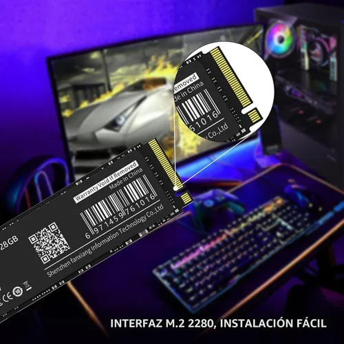 Miniatura 5 de fanxiang S501 128GB NVMe SSD 3D NAND1.3 PCIe Gen3x4 M.2 2280 Unidad interna de estado sólido (velocidad de lectura de hasta 1,100 MB/s) compatible
