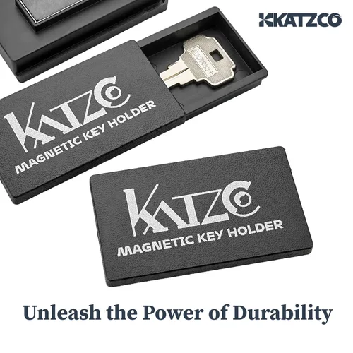 Miniatura 6 de Katzco juego de 3 cajas magnéticas para guardar llave, apto para llaves de 3 pulgadas, con imán extra superfuerte, útil para juego de llave