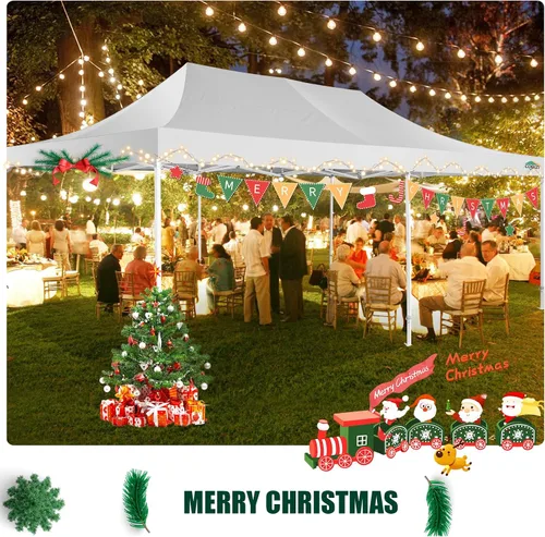 Miniatura 123 de COBIZI Tienda de campaña desplegable de 6.6 x 6.6 pies, toldo resistente, fácil de instalar, impermeable, para exteriores, fiestas, playa, jardín