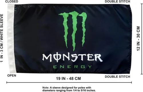 Miniatura 2 de JLP Bandera 19x12 En Glamis ATV-PWC-UTV-SXS 4X4 Racing Glamis Arena Go Kart Energy