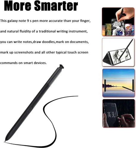 Miniatura 3 de 2 unids Note 9 S Pen WithBluetooth Reemplazo para Samsung Galaxy Note 9 Note 9 5G Stylus Pen (negro)
