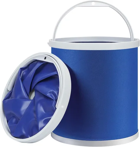 Homelove Cubo de pesca plegable para campamento, contenedor de agua duradero de 11 L (2.9 galones), para lavado de autos, navegación u otras